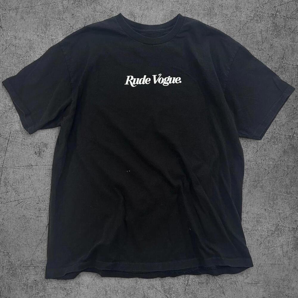 Rude Vogue Black Tee